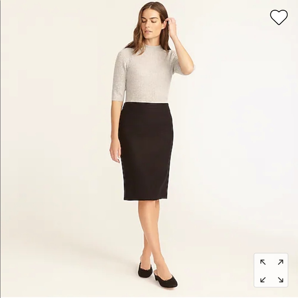 J. Crew No. 2 Pencil® skirt in bi-stretch wool. Size 0